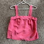 Joie  Bubblegum Pink Linen Tank Top Shorts Set Small Barbiecore Photo 1