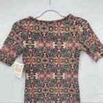 LuLaRoe  Julia Printed‎ Stretch Short Sleeve Dress Photo 9