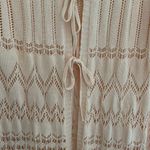 Peach Crochet Cardigan Orange Size L Photo 2