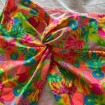 White Fox Boutique Neon Twist Skirt Tropicana Print Cover Up Photo 6