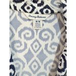 Tommy Bahama Bimini Ikat Cowl Neck Dress Navy White Size Medium Photo 2