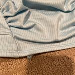 Shade & Shore Light Blue Ruched Bikini Top Photo 1