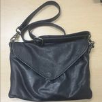 Wanderers Travel Company black leather "Marseille" bag. Photo 0