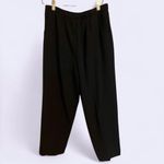 Briggs New York  women's dress pants black with silver accent stripe, size 12P Photo 1