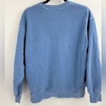 Aritzia  tna sweatfleece cozy fleece boyfriend fit blue sweatshirt Photo 3