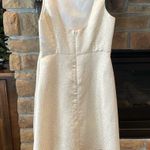 Dessy Collection Ivory Gold Bridesmaid Dress with pockets Size 18 Photo 7