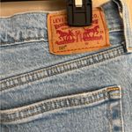 Levi's  501 S Jeans Womens 33x32 Button Fly Denim Skinny Filiforme Blue Raw Hem Photo 4