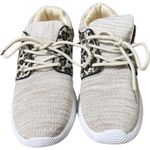 MarleyLilly  Women's Leopard Size 10 Athletic Sneakers Shoes Cream Walking Photo 1
