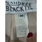 NAHDREE BLACKTIE Beaded Womens Jacket Skirt Set Formal Evening Champagne Size 14 Silver Photo 7