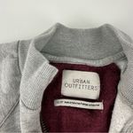 Urban Outfitters Gray and Maroon Quarter-Zip Jacket Photo 3