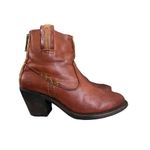 Frye Leslie Artisan Short Boot Leather Brown Women's Boots. Sz 6.5B Photo 1