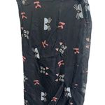 Karl Lagerfeld Black Cat Print Scarf Lightweight & Stylish Photo 0
