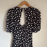 Reformation WILDFLOWER POLKA-DOT GEORGETTE MIDI DRESS IN BLACK 2 Photo 9