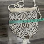 Free People NWOT  Penny Beaded Pouch Bag Drawstring Cream One Size OS Photo 7