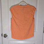 Call Your Mother Cactus Cotton Tank Top Women's Medium Orange Photo 1