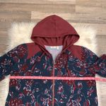 LOGO By Lori Goldstein LOGO Lounge Lori Goldstein floral zip front hooded sweatshirt jacket NWOT Photo 5