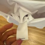 EXPRESS  Body Contour High Compression Square Neck Long Sleeve Cropped Tee Photo 6