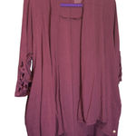 Elegant Burgundy Cardigan by Purple Size undefined Photo 0