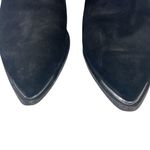 Marc Fisher Ankle Boots Women 7 Black Mlyommi Chelsea Leather Suede Pointed Toe Photo 2