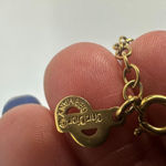 Christian Dior Christian Dior Gold Tone Heart Shape Rhinestone Pendant Necklace Photo 9