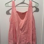 Club Monaco Womens Square Neck Plisse Bow Tank Top Blouse Pink Size Small Box B Photo 0