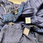 Komarov Beaded Charmeuse & Chiffon Tiered Dress with Jacket Size L Photo 9