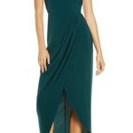 Shona joy Draped Halter Tulip Gown Size 2 Photo 0