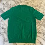 J.Crew NWT Dublin Green Short-sleeve cotton crewneck sweater Sz S Sun Damaged Photo 5