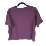 FILA Womens Laid Back Crew T Shirt Top Logo Purple L Photo 1