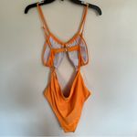 Source Unknown Women’s One Piece Orange Swimsuit Open‎ Abdomen Area Size XL Photo 11