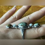 Royston Blue Horizon Turquoise Pearl Sterling Silver Ring Size 9 Photo 1