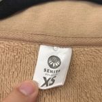 Senita Athletics Senita Hailey Tan Cropped Quarter Zip Sweatshirt XS Photo 1