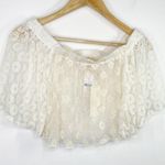 LF  Native Rose Eva Cream Woven Off The Shoulder Crop Top Women's Size 10 NWT Photo 6