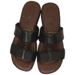 Dr. Scholls  Leather Betty Double Air Pillo Slip On Sandal Black 6.5 Photo 5