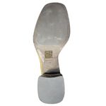 Tory Burch 8 2.5in block heel patent leather Moss Green bootie w/gold accents Photo 3