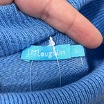 J. McLaughlin  Cabot Sweater Small NWT $248 100% Cashmere‎ Turtleneck Blue Solid Photo 3