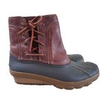 Sperry Top Sider STS80770 Women 7 Brown Leather Waterproof Saltwater Duck Boot Photo 11