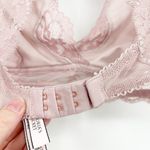 Victoria's Secret  VS Dream Angels Plunge Crushed Velvet Lace Bralette Size S Pink Photo 7