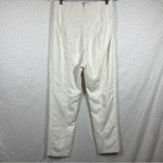 GRLFRND NWT White Pleated High Rise Straight Leg Trouser Pants Photo 3