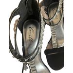 Camille La Vie New  Black Rhinestone Formal Dress Heels Size 8 Photo 4
