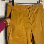 Gap Mustard Gold Girlfriend Khakis Size 10 Petite Classic Preppy Relaxed Pockets Photo 2