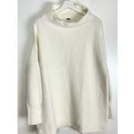 Free People  Ottoman Slouchy Tunic Sweater Dress in Ivory Size Large Photo 5