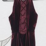 Superfoxx Vintage  Red Velvet Halter Top Dress Size XS Photo 3