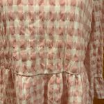 Urban Outfitters  long-sleeve gingham dress, pink & white Photo 2