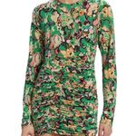 ALC Frank NWT A.L.C Green Kiki Floral Ruched Mini Dress Photo 1