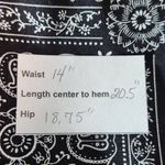 Talbots  Black and White Bandana Print Mini Wrap Skirt NWT Size 10 Wrap Skirt Photo 9