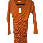 Sundry NWT Front Ruched Long Sleeve Sienna Mini Dress Sz XS Photo 1