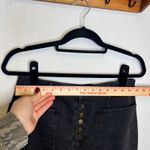 BLISS Black Denim Button Front Midi Skirt Utility Pockets Women's XS Photo 7