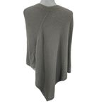 Lululemon On the Go Poncho Knit Sweater Zip One Size Gray Photo 7