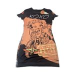 Betty Boop Biker Motorcycle‎ Graphic Print Short Sleeve Stretch Dress XL 2024 Black Photo 4